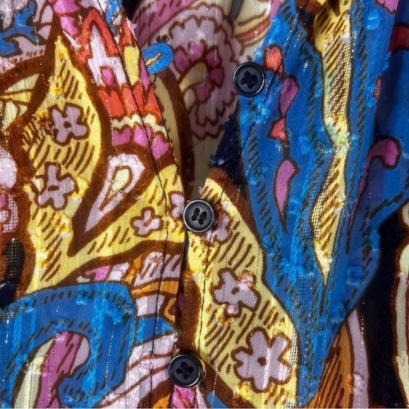 Sanctuary Relaxed Button Blouse Paisley Print Women's Top
Size: S - Picture 10 of 17